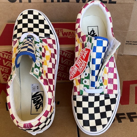 Vans Old Skool Glitter Check Multi/True White WMNS sneakers - Picture 13 of 16